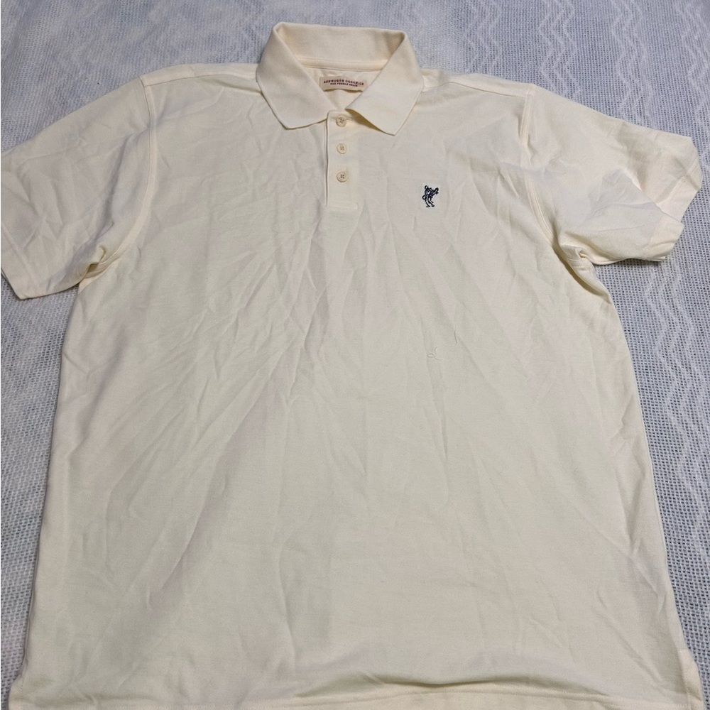 Ashworth Organics Preppy Butter Yellow Men’s Golf Shirt
For Pebble Beach

Size L